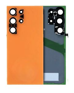 Premium Back Cover Glass With Camera Lens For Samsung S24 Ultra - Titanium Orange