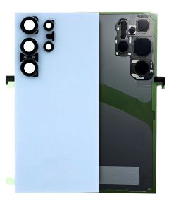 Premium Back Cover Glass With Camera Lens For Samsung S24 Ultra - Titanium Blue