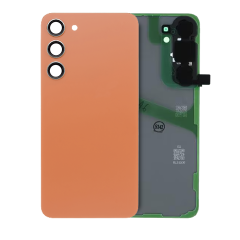 Premium Back Cover Glass With Camera Lens For Samsung S24 Plus - Sandstone Orange
