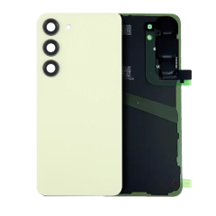 Premium Back Cover Glass With Camera Lens For Samsung S24 - Amber Yellow