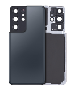 Premium Back Cover Glass With Camera Lens For Samsung S21 Ultra - Blue