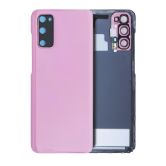 Premium Back Cover Glass With Camera Lens For Samsung S20 - Pink