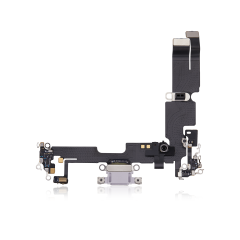 Premium Charging Port Flex Cable for IP 14 - Purple