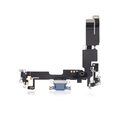 Premium Charging Port Flex Cable for iPhone 14 - Blue