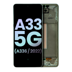 Genuine OLED Assembly with Frame for Samsung A33 5G (A336 / 2022) - White