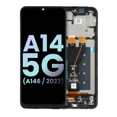 FOG LCD Assembly with Frame for Samsung A14 5G (A146U / 2023) - Black