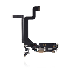 Premium Charging Port Flex Cable for IP 12 / 12 Pro - Gold
