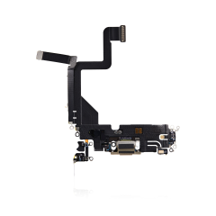 Aftermarket Plus Charging Port Flex Cable for IP 14 Pro - Gold