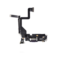 Aftermarket Plus Charging Port Flex Cable for IP 14 Pro - Deep Purple