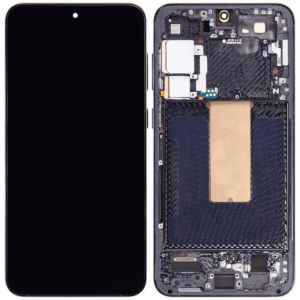 (Service Pack)  OLED Assembly With Frame For Samsung S23 Plus - Phantom Black
