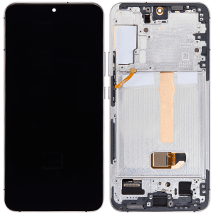OLED Assembly With Frame For Samsung Galaxy S22 Plus 5G (US & International Version) (Aftermarket Plus) (White)(Support Finger Print)