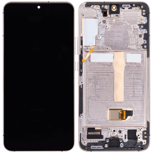OLED Assembly With Frame For Samsung Galaxy S22 Plus 5G (US & International Version) (Aftermarket Plus) (Pink Gold / Violet)(Support Finger Print)