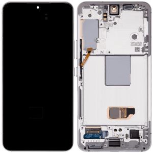Aftermarket Pro OLED Assembly with Frame for Samsung S22 (6.1") - Phantom White