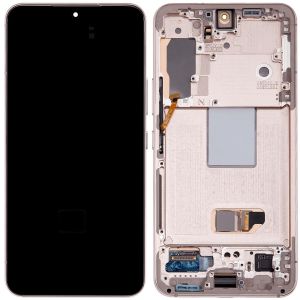 Aftermarket Pro OLED Assembly with Frame for Samsung S22 (6.1") - Pink Gold