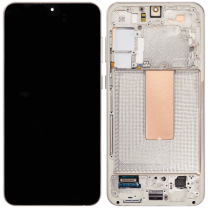 (AM Ultra) OLED Assembly With Frame For Samsung S23 Plus (120Hz) (US & International) (Cream)