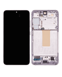 OLED Assembly With Frame For Samsung Galaxy S23 5G (US & International) (Refurbished) (Pink / Lavender)