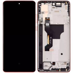 Refurbished OLED Assembly With Frame For MT G Stylus 5G (XT2419 / 2024) - Scarlet Wave