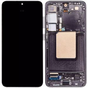 OLED Assembly With Frame For Samsung Galaxy S24 5G (US & International Version) (Refurbished) (Onyx Black)