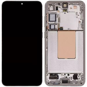 Aftermarket Pro OLED Assembly with Frame for Samsung S24 Plus (6.57") (US & International Version) (With Finger Print Sensor) - Amber Yellow