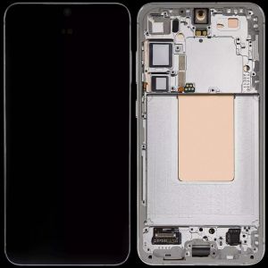 Refurbished OLED Assembly with Frame for Samsung S24 Plus - Marble Gray