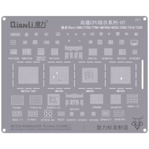 Bumblebee Stencil (QS507) Qualcomm CPU 07-Snapdragon 7Gen1 / 680 / 775G / 778G-SM7450 / 6225 / 7350 / 7315 / 7325 (Qianli)