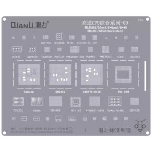 Bumblebee Stencil (QS509) Qualcomm CPU 09-Snapdragon 888 / 8Gen1 / 8+Gen1 / 8+4G-SM8350 / 8450 / 8475 / 8452 (Qianli)