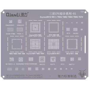 Bumblebee Stencil (QS526) SX CPU 01-Exynos9610 / 9611 / 7904 / 7885 / 7884 / 7880 / 7870 (Qianli)