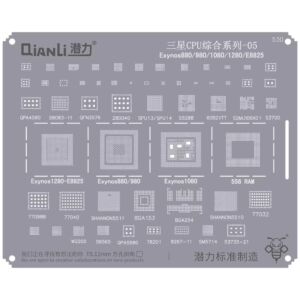 Bumblebee Stencil (QS530) SX CPU 05-Exynos880 / 980 / 1080 / 1280 / E8825 (Qianli)