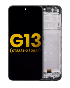 GEN LCD Assembly with Frame for Motoroal G13 (XT2331-2 / 2023) / G23 (XT2333-3 / 2023) - Black