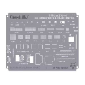 Bumblebee Stencil (QS533) Apple CPU 02-IP6S-15 Display IC / face ID / Tail plug / Infrared Camera / True tone / Camera (Qianli)