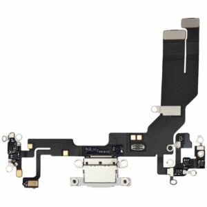 Premium Charging Port Flex Cable With Board For iPhone 16e - White