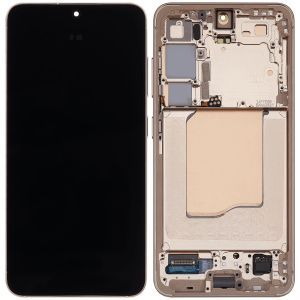 OLED Assembly With Frame For Samsung Galaxy S25 5G (US & International Version)(Genuine)(Pink Gold)  