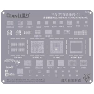 Bumblebee Stencil (QS520) HW CPU 01-Kirin 9000 / 985 / 820_HI36AO / 6290 / 6290L (Qianli)