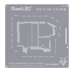 Bumblebee Stencil (QS134) For OPPO Find X2 Pro Middle Layered (Qianli)