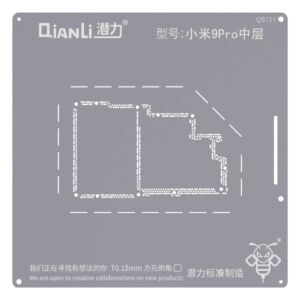 Bumblebee Stencil (QS131) For Xiaomi 9 Pro Middle Layered (Qianli)