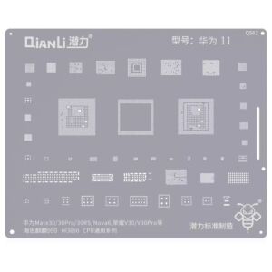 Bumblebee Stencil (QS62) For HW Mate 30 / 30 Pro / 30RS / Nova 6 / Honor V30 / V30 Pro (Kirin990) (HI3690) CPU Universal Series (Qianli)