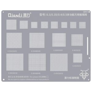 Bumblebee Stencil (QS65) (0.30 / 0.35 / 0.40 / 0.50) Multifunctional Reballing Stencils (Qianli)