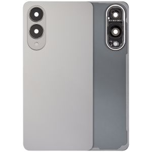 Premium Back Cover Glass With Camera Lens For Samsung S25 Edge - Silver