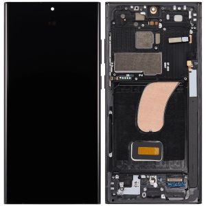 Aftermarket Pro OLED Assembly with Frame for Samsung S23 Ultra (With Finger Print Sensor) - Graphite