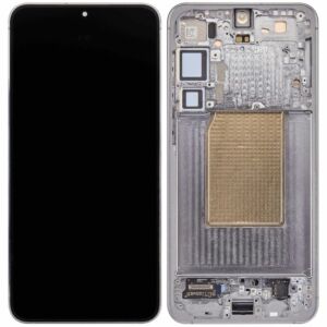 (AM Ultra) OLED Assembly with Frame for Samsung S25 Plus (120Hz) - Silver Shadow