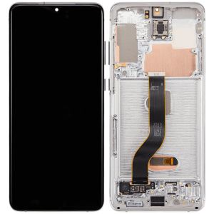 OLED Assembly With Frame For Samsung Galaxy S20 Plus 5G (Aftermarket Plus) (Cloud White)