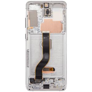 Aftermarket Pro OLED Assembly with Frame for Samsung S20 Plus (With Finger Print Sensor) - Cloud White