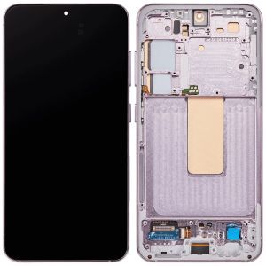 OLED Assembly With Frame For Samsung Galaxy S23 5G (US & International) (Refurbished) (Pink / Lavender)