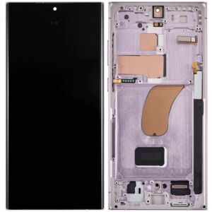 (AM Pro) OLED Assembly with Frame For Samsung S23 Ultra (120Hz) (6.79") (US & International Version) - Lavender