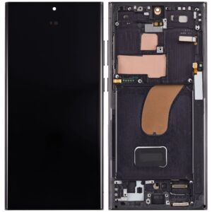 (AM Pro) OLED Assembly with Frame For Samsung S23 Ultra (120Hz) (6.79") (US & International Version) - Phantom Black