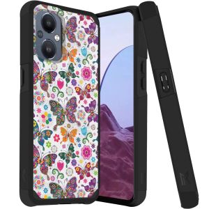For OnePlus Nord N20 5G MetKase Original ShockProof Case Cover - Harmonious Butterfly Floral