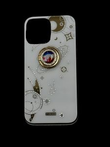 TYBOMB GALAXY WHITE RING CASE FOR IPHONE 13 PRO MAX WHITE