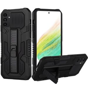 For Samsung A54 Rocker Kickstand Tough Shockproof Hybrid Case Cover - Black