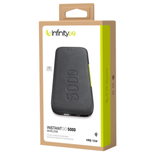 INSTANT GO 5000 WIRELESS (PD FAST CHARGING POWER BANK)(BLACK)