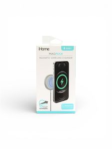 IHOME MAGNETIC 6FT 15W DURASTRAIN CHARGING NYLON CABLE WITH SILICONE CABLE WRAP- BLACK